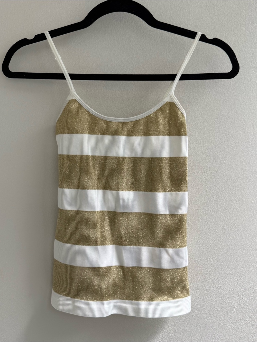 Connection 18 Gold & White Striped Camisole